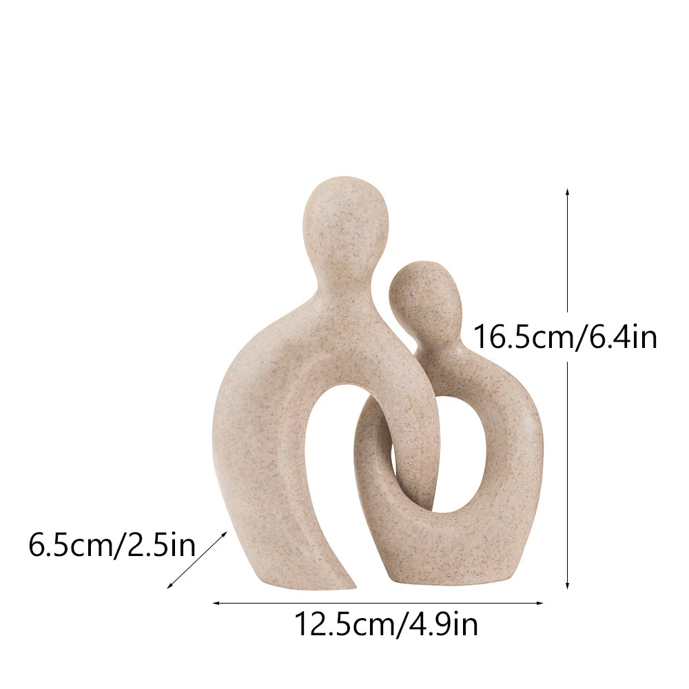 Together — Abstract Resin Couple Sculpture | Love Figurine for Home Decor & Gifting