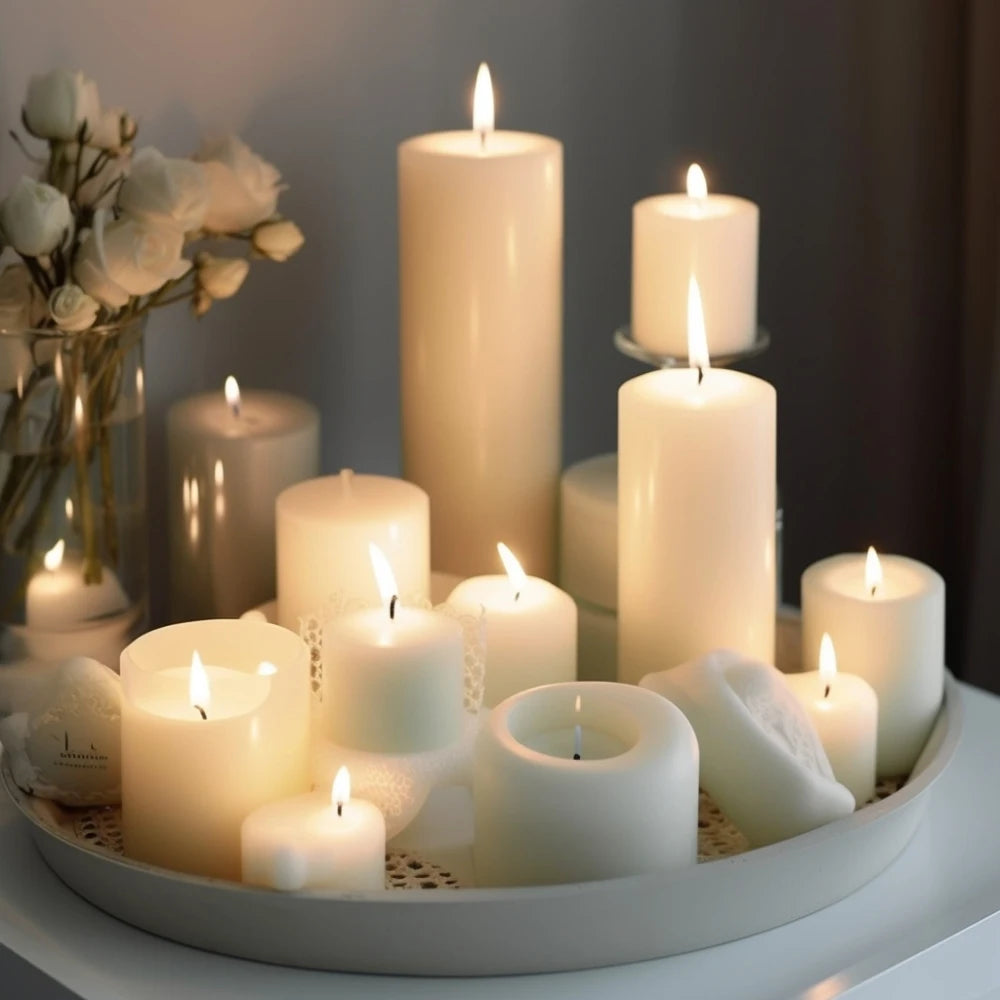 Natural Soy Wax Flakes — Multi-Size DIY Candle Kit