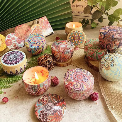 Dried Flower Smokeless Aromatherapy Candle — Gift Set
