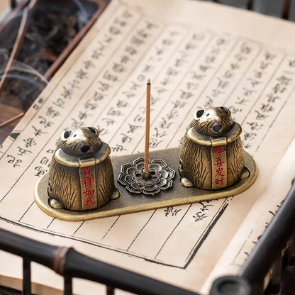 Chinese Style Zinc Alloy Incense Burner