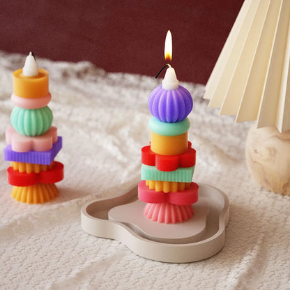 Stackable Layered Silicone Mold — Candle & Soap Making