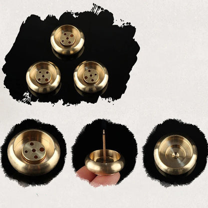 5-Hole Mini Brass Incense Stick Censer Stand