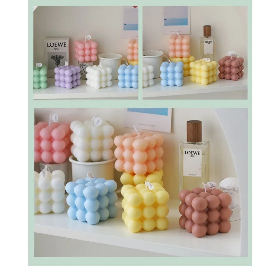 Bubble Cube Scented Soy Wax Candle