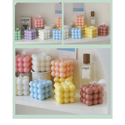 Bubble Cube Scented Soy Wax Candle