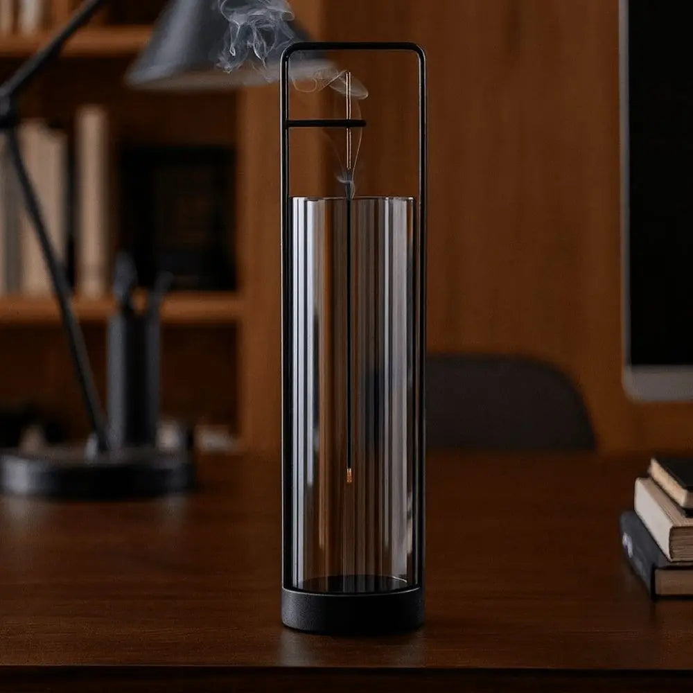Upside-down Incense Burner Stand Detachable with Glass Backflow - Your Ritual Hub 
