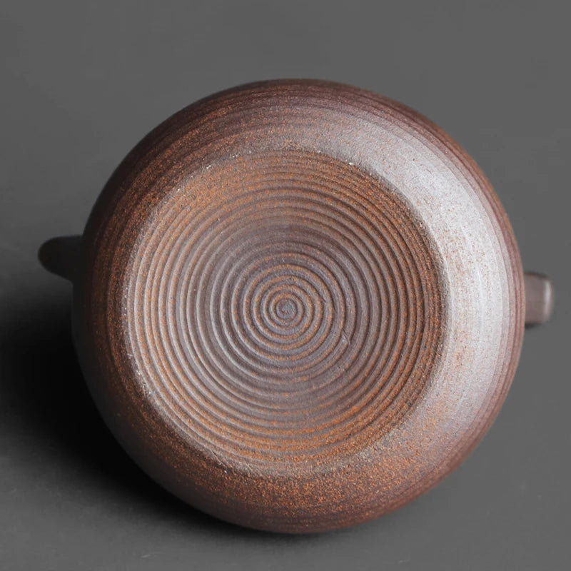 Handmade Coarse Pottery Kung Fu Teapot – Retro Japanese Style Ceramic Tea Maker
