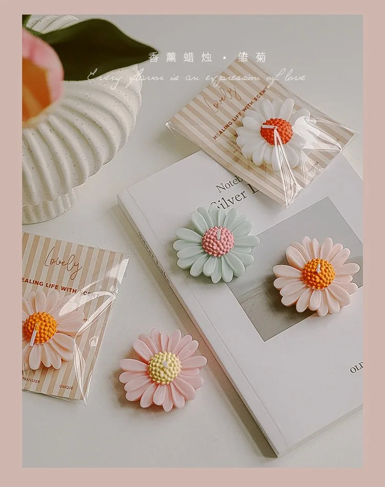 Handmade Daisy Scented Soy Wax Candle