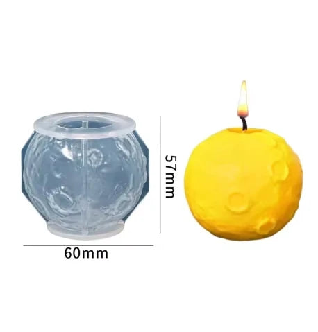 3D Earth Candle Silicone Mold Concrete Earth Plaster Mold - Your Ritual Hub 