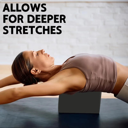 3PCS includes 2 yoga Blocks 1 resistance bands. High-density EVA mats, TPE stretch bands. for beginner yoga, stretching exercise