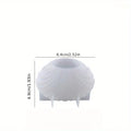 1pc 3D Shell Silicone Scented Candle Mold for DIY Aromatherapy Wax and Clay Crafts - Your Ritual Hub 