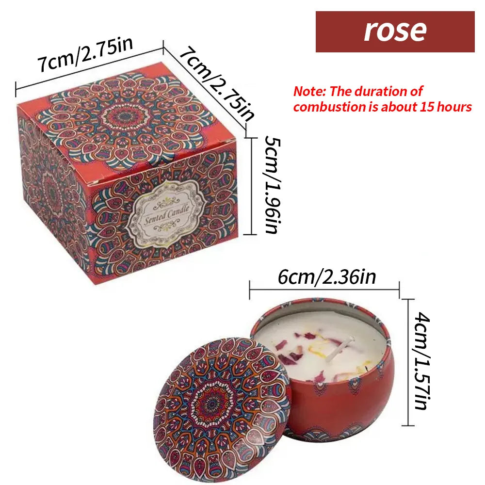 Dried Flower Smokeless Aromatherapy Candle — Gift Set