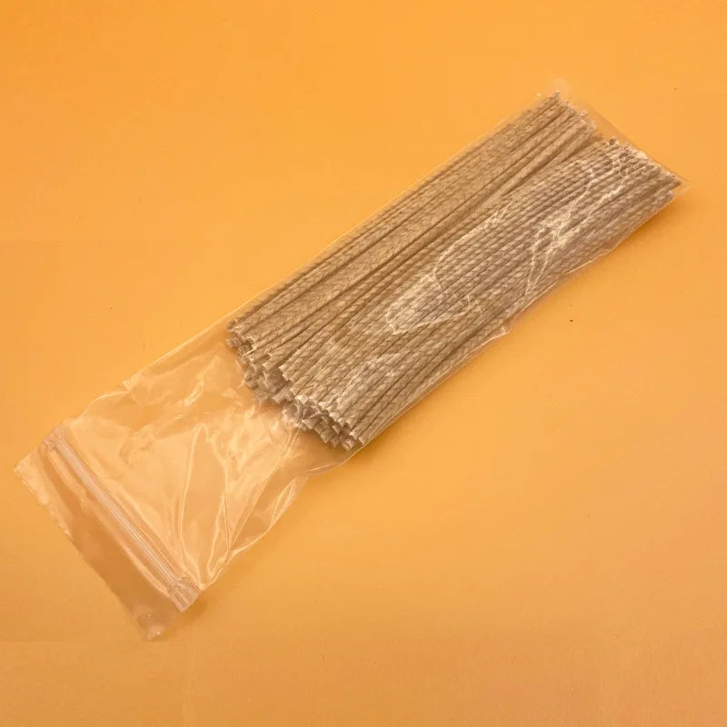 100-Pack Smokeless Waxed Cotton Candle Wicks — No Stand - Your Ritual Hub 