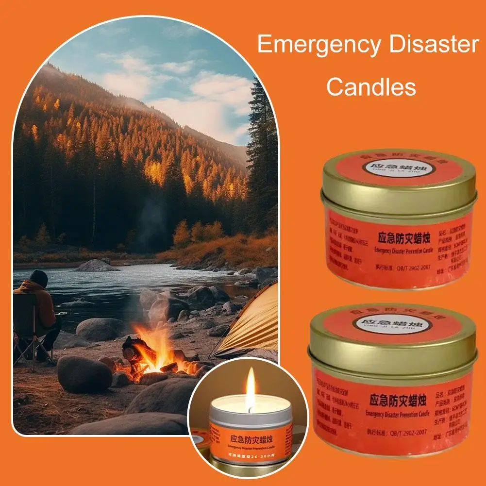 Emergency Candles for Household Power Outages Windproof Smokeless