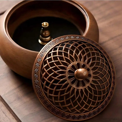 Solid Wood Pan Incense Burner Tray