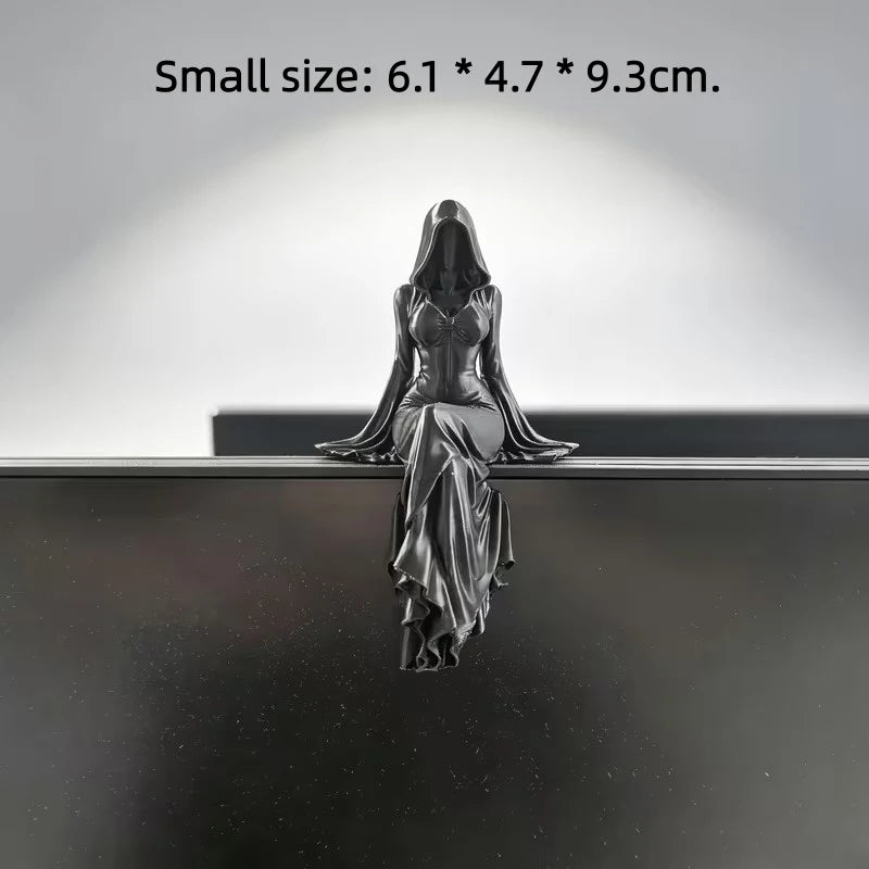 Seated Lady Reaper Statue – 3 Sizes