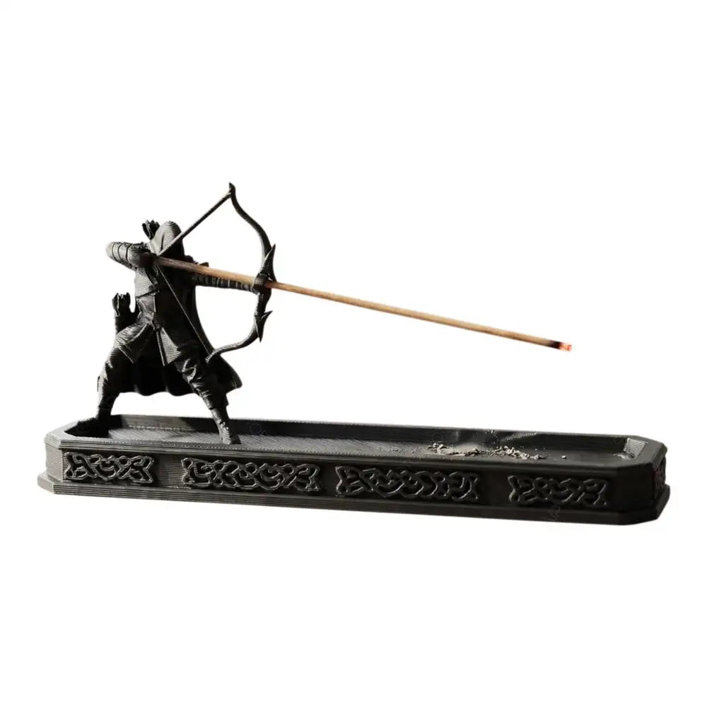 Fantasy Archer Incense Holder – 3D Printed Stick & Cone Burner | Spiritual Home Decor