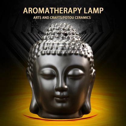 Ceramic Buddha Head Aromatherapy Oil Burner
