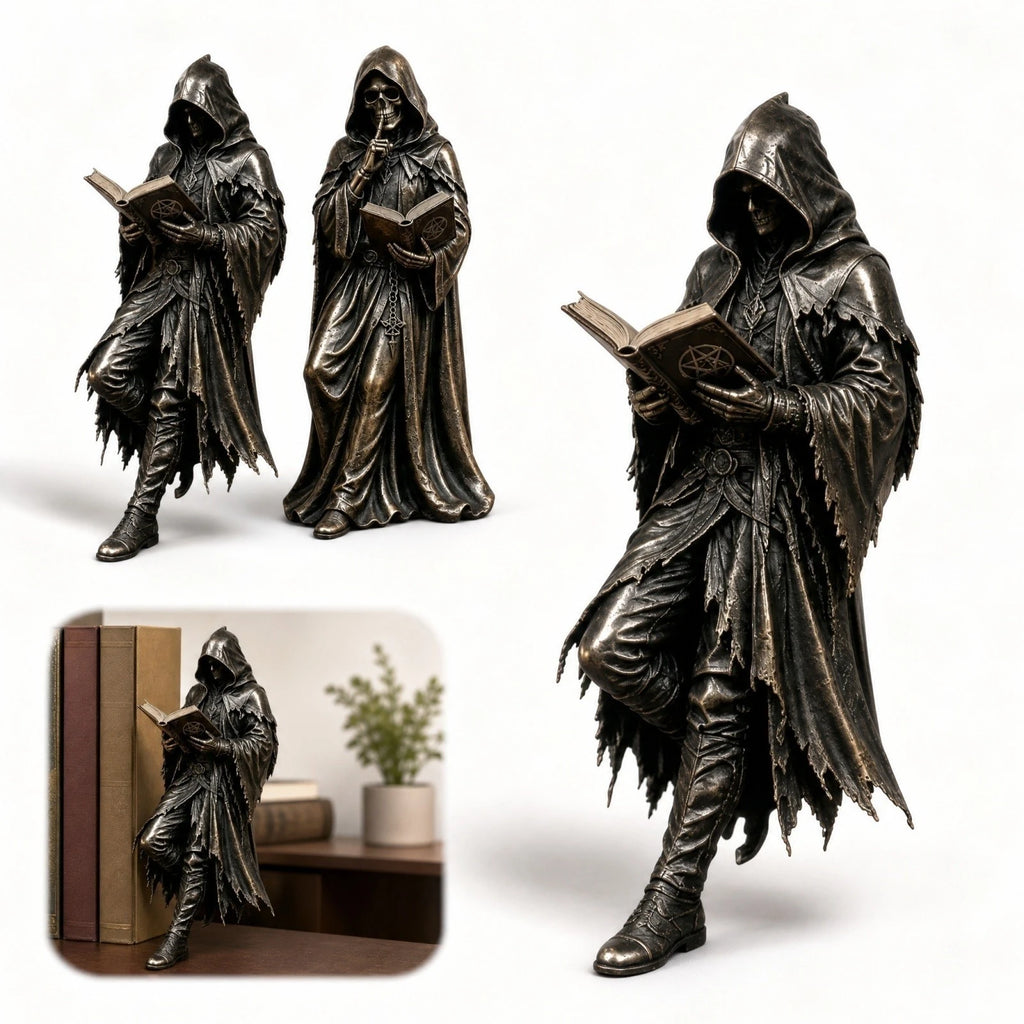 Gothic Grim Reaper Bookshelf Statue – 2 Designs