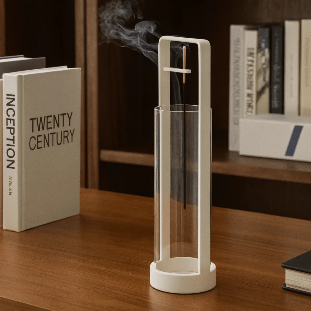 Upside-down Incense Burner Stand Detachable with Glass Backflow - Your Ritual Hub 